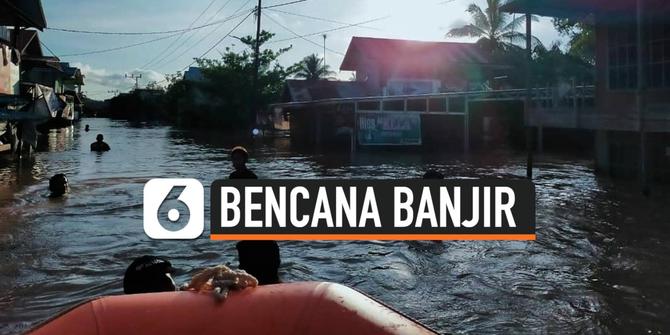 VIDEO: Banjir di Kalimantan Selatan, 10 Kecamatan Terendam