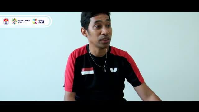 Berita video kisah inspiratif David Jacob, petenis meja difabel Indonesia.