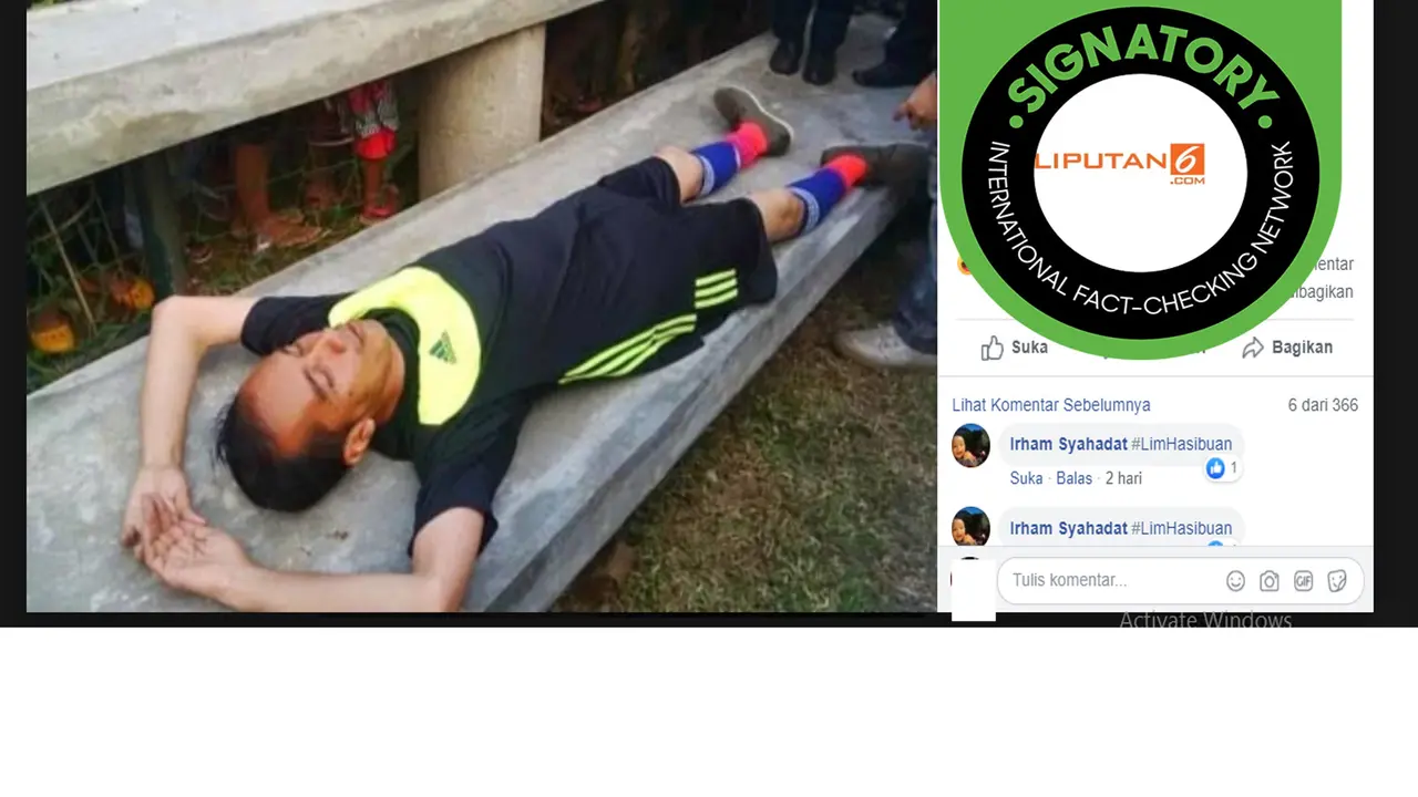 Hoaks Jokowi pingsan