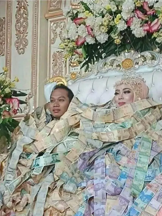 6 Baju Pengantin Orang Terlalu Kaya Ini Unik Banget, Bikin Heran