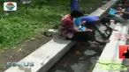 warga Dusun Morangan Delapan, Tri Harjo, Sleman, DI Yogyakarta, berinisiatif mengubah saluran air kotor menjadi kolam terapi ikan.