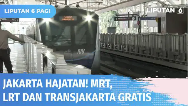 Menyambut Jakarta Hajatan atau HUT DKI Jakarta, Pemprov DKI Jakarta menerbitkan keputusan tarif khusus armada transportasi. Hari ini (22/06) Transjakarta, MRT, dan LRT gratis!