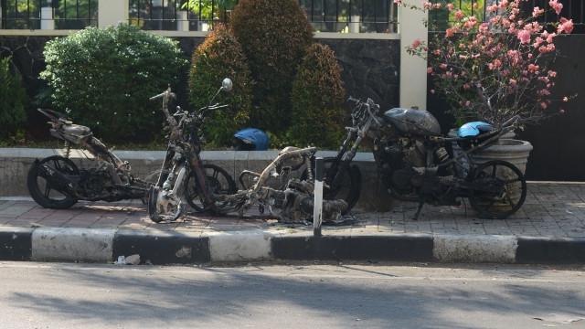 Sisa Kericuhan Aksi 22 Mei