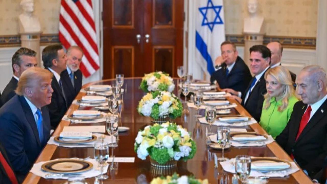 Netanyahu dan Trump di White House