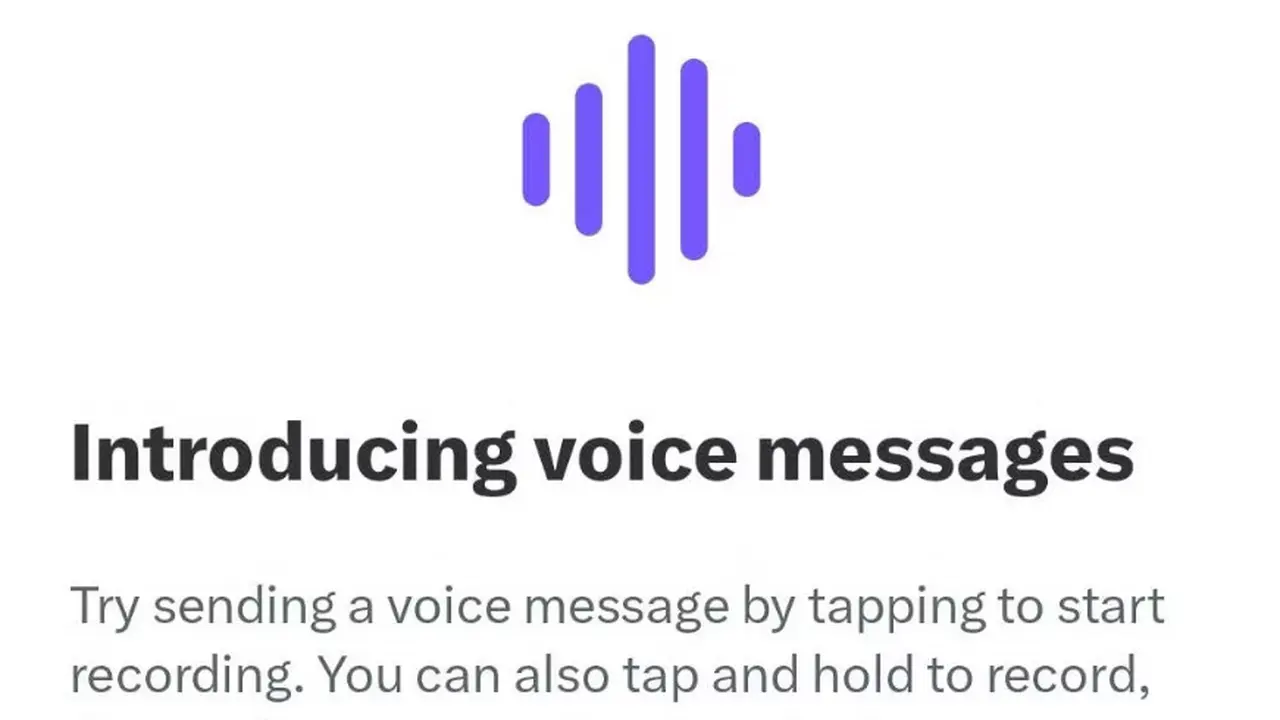 Voice Note di DM Twitter