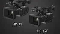 Produk camcorder Panasonic dengan sensor tipe 1.0 (1.0 inci) untuk kemudahan videografi berita, wawancara, dan acara.