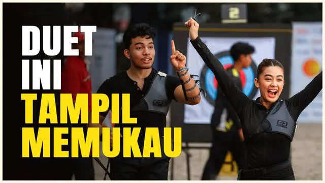 VIDEO: Pasangan Saaih Halilintar dan Aqeela Calista Tampil Mengesankan di Cabor Panahan TOSI Season 3