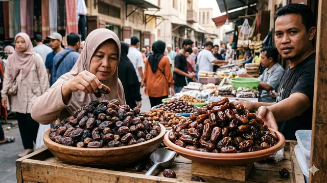 Ciri Kurma Oplosan Pemanis Buatan (Foto: Gemini AI)