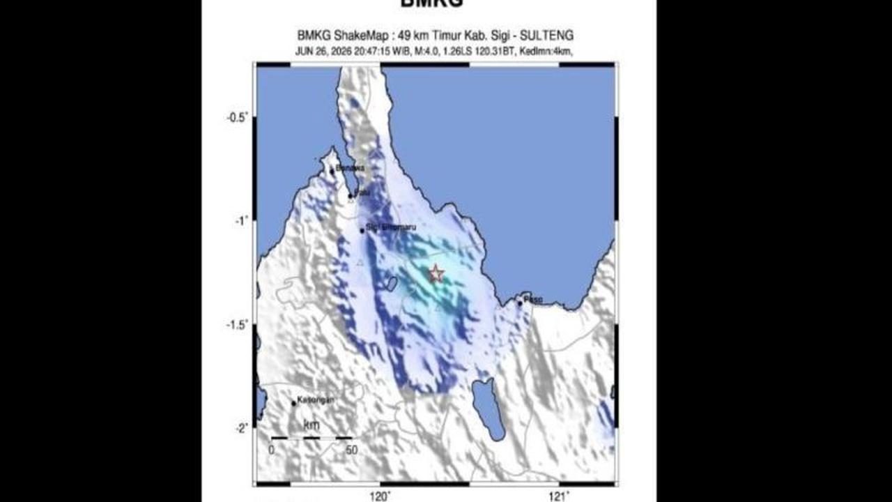 Gempa Sigi: BMKG Laporkan Gempa Dangkal M 4,0 Kembali Guncang Sulawesi Tengah