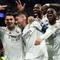 Gelandang Real Madrid asal Uruguay #08, Federico Valverde (2L), merayakan gol ketiganya selama pertandingan leg pertama babak 16 besar Liga Champions UEFA antara Real Madrid CF dan Manchester City di Stadion Santiago Bernabeu di Madrid pada 12 Maret 2026. (Pierre-Philippe MARCOU /AFP)