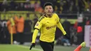 Jadon Sancho - Jadon Sancho disebut-sebut sebagai target utama Manchester United di bursa transfer. Manchester United pun masih terus melobi Borussia Dortmund untuk bisa melepas Jadon Sancho pada bursa transfer musim panas ini. (AFP/Ina Fassbender)