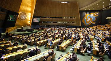 Sidang darurat Majelis Umum PBB di New York (21/12/2017).
