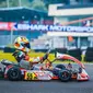 Rasyad Sammy Hillabi nyaris raih hasil maksimal di kejurnas Gokart Eshark Rok Cup bila tidak bersenggolan dengan pembalap lain di final Mini Rok akhir pekan kemarin (istimewa)