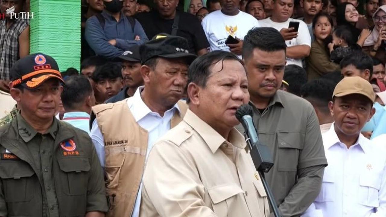 Prabowo Tangani Laporan Kekurangan Air Bersih Langkat Pasca-Banjir