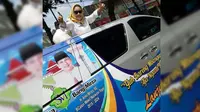 Siti Masitha Soeparno dan Amir Mirza bakal mencalonkan Pilkada Tegal 2018. (Liputan6.com/Pelek Wahyu)
