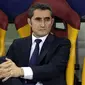 Pelatih Barcelona, Ernesto Valverde (AP Photo/Andrew Medichini).