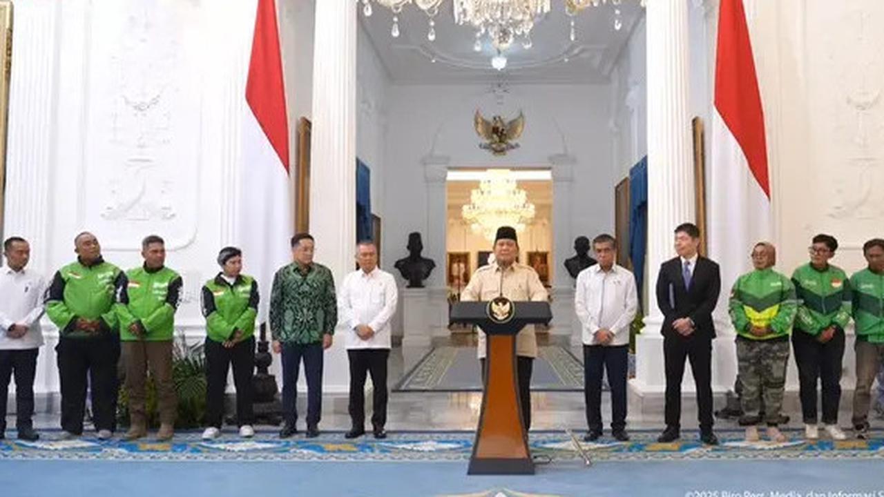 VIDEO: THR Ojol Cair! Presiden Prabowo Minta Bos Gojek-Grab Berikan Uang Tunai