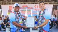 Ribuan Relawan Sahabat Bang Ara Majalengka mendukung Bakal Calon Bupati (Cabup) Majalengka Eman Suherman maju di Pemilihan Kepala Daerah atau Pilkada 2024. (Ist)