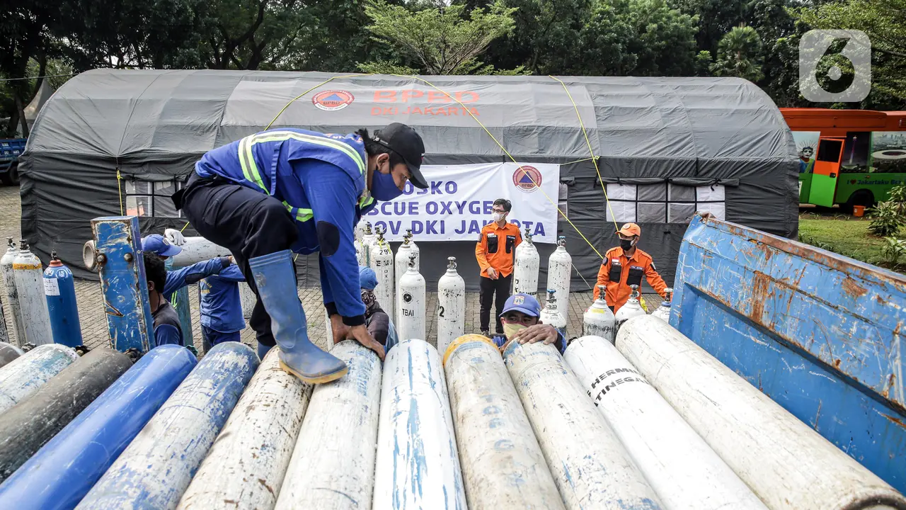 FOTO: Melihat Posko Rescue Oxygen DKI Jakarta