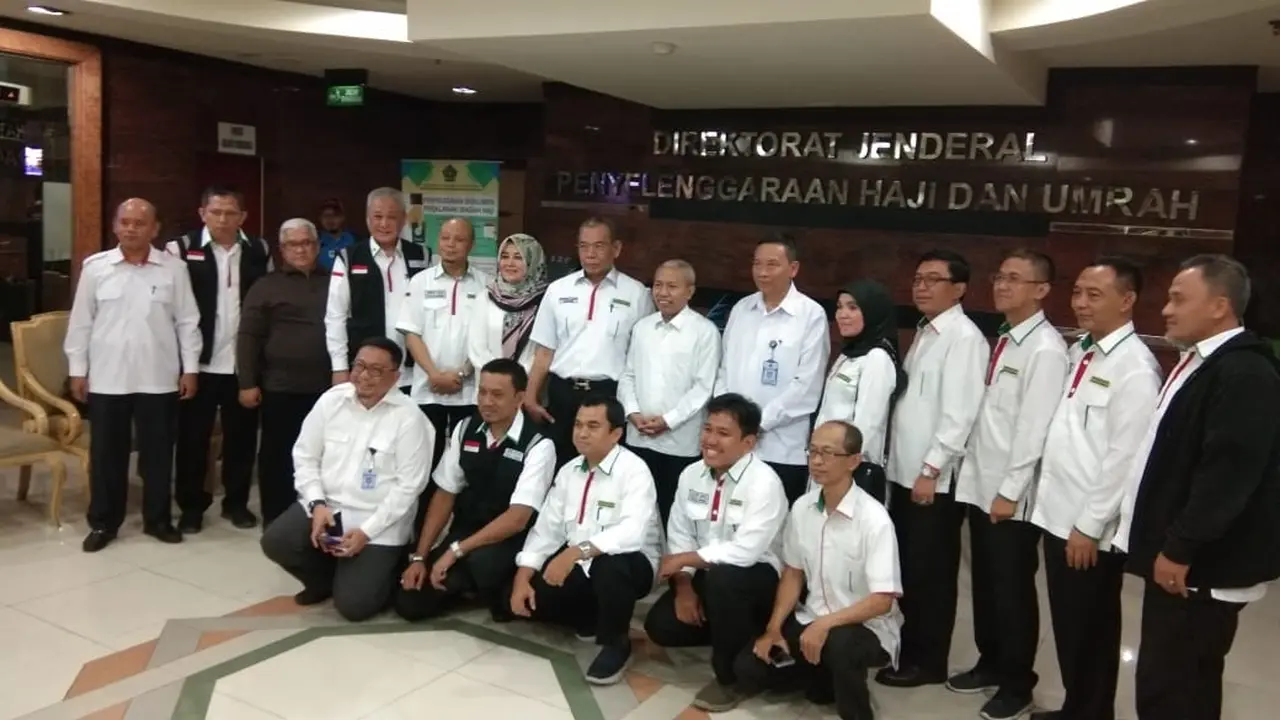 Kementerian Agama resmi memberangkatkan tim advance petugas haji Indonesia, pada Senin (1/7/2019). Dok Kemenag