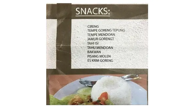 Kesalahan Tulisan di Menu Makanan Ini Malah Bikin Bingung