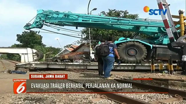 Rute perjalanan kereta api Jakarta - Cirebon sempat lumpuh. Namun kini telah kembali normal.