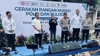 Kapolri Jenderal Listyo Sigit Prabowo meluncurkan Gerakan Pangan Murah (GPM) yang diselenggarakan di seluruh Indonesia melalui Polda jajaran. (Foto: Liputan6.com/Nanda Perdana Putra).