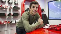 Marc Marquez mengambil langkah hukum terhadap jurnalis televisi Italia yang menyerangnya, Jumat (30/10/2015). 
