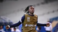 9. Eduardo Camavinga (Rennes) - Pemain berusia 17 tahun ini dinilai memiliki kemampuan yang lengkap sebagai gelandang. Camavinga sendiri dikabarkan menjadi incaran Real Madrid. (AFP/Franck Fife)