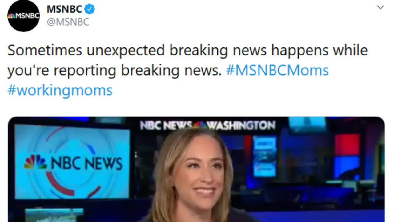 Tweet NBC mengenai anak yang memotong siaran langsung ibunya (Liputan6.com/Twitter MSNBC)