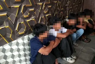 Enam pelajar Cianjur diamankan polisi karena perkelahian. (Liputan6.com/Fira Syahrin)