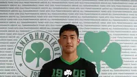 Cyrus Margono, kiper Panathinaikos keturunan Indonesia. (Instagram Cyrus Margono).