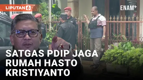 VIDEO: Rumah Hasto Kristiyanto Dijaga Ketat Satgas PDIP