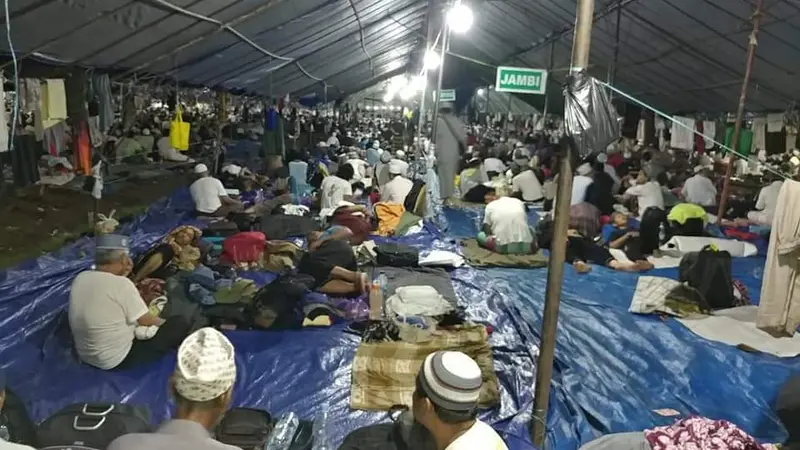 Kondisi di lokasi pelaksanaan Ijtima Dunia pada Rabu, 18 Maret 2020 Malam (Istimewa)