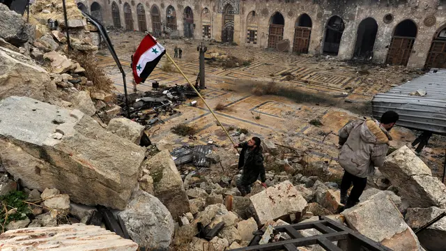 20161213-Kehancuran Masjid Tertua di Dunia Akibat Konflik Suriah-Aleppo