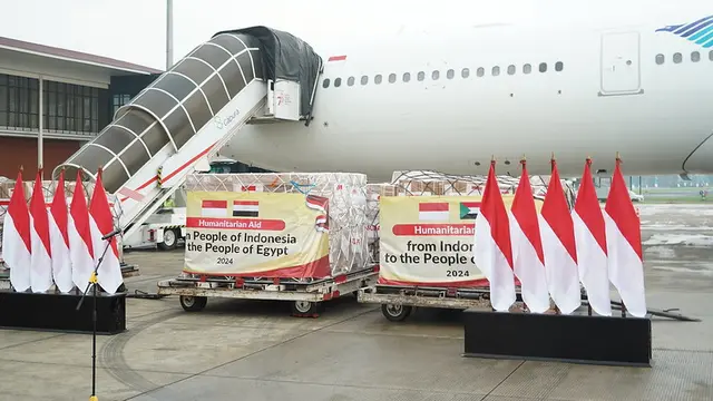 Bantuan Pemerintah Indonesia untuk Warga Terdampak Konflik Gaza yang ada di Mesir pada Rabu, 3 April 2024. (Foto: Dok Sehat Negeriku)