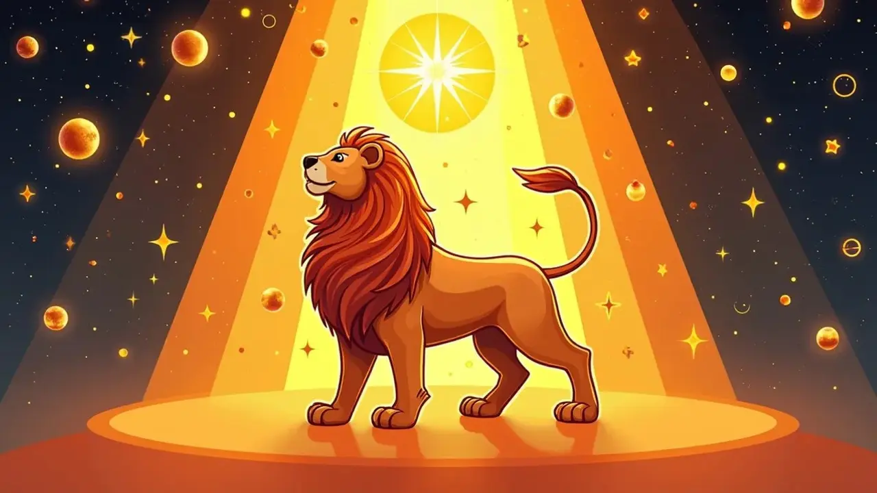 logo zodiak leo (sumber: AI generated)
