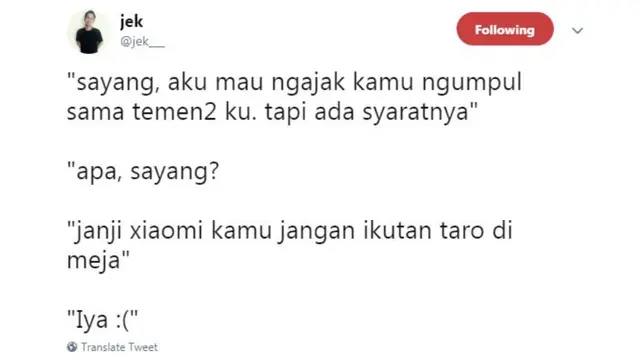 7 Cuitan Lucu Syarat Jalan Sama Pacar Ini Ngeselin