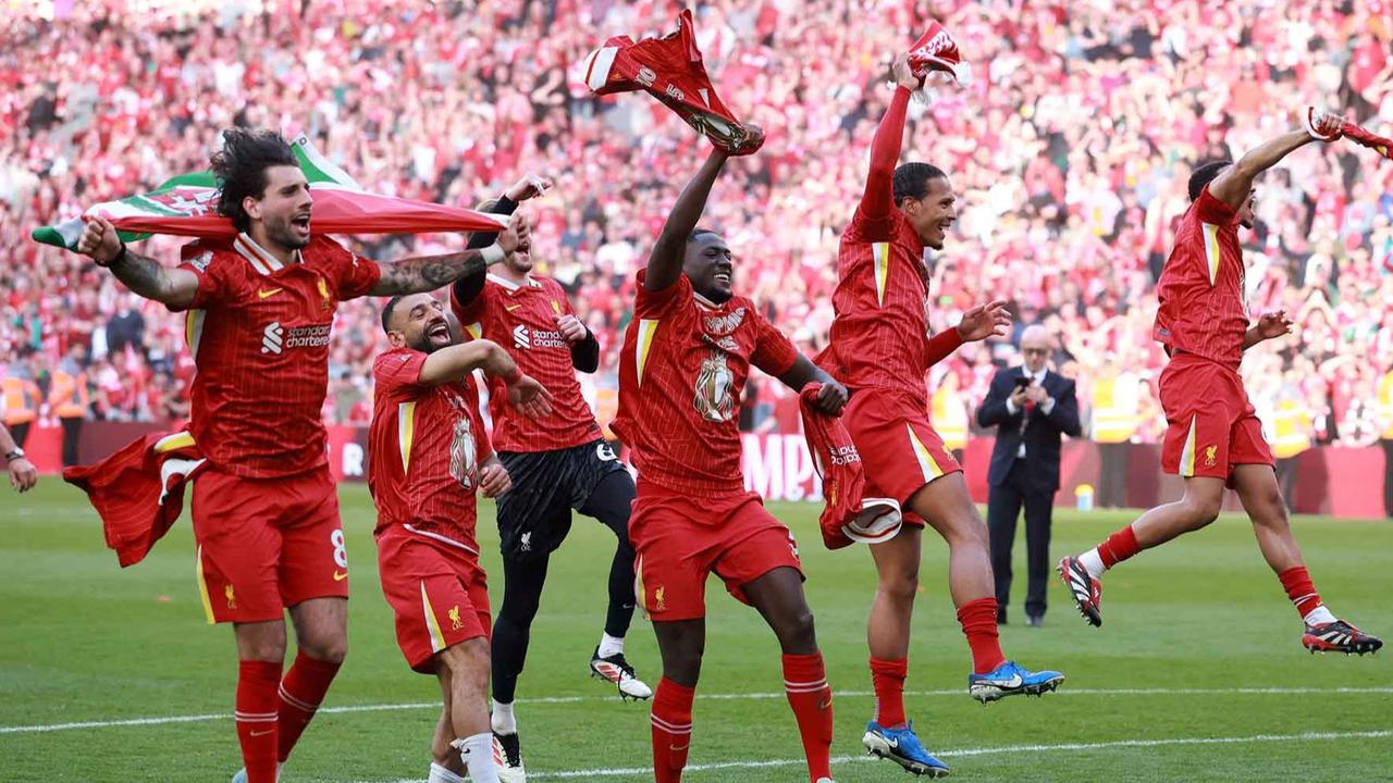 FOTO: Bantai Tottenham Hotspur, Liverpool Juara Liga Primer Inggris 2024-2025