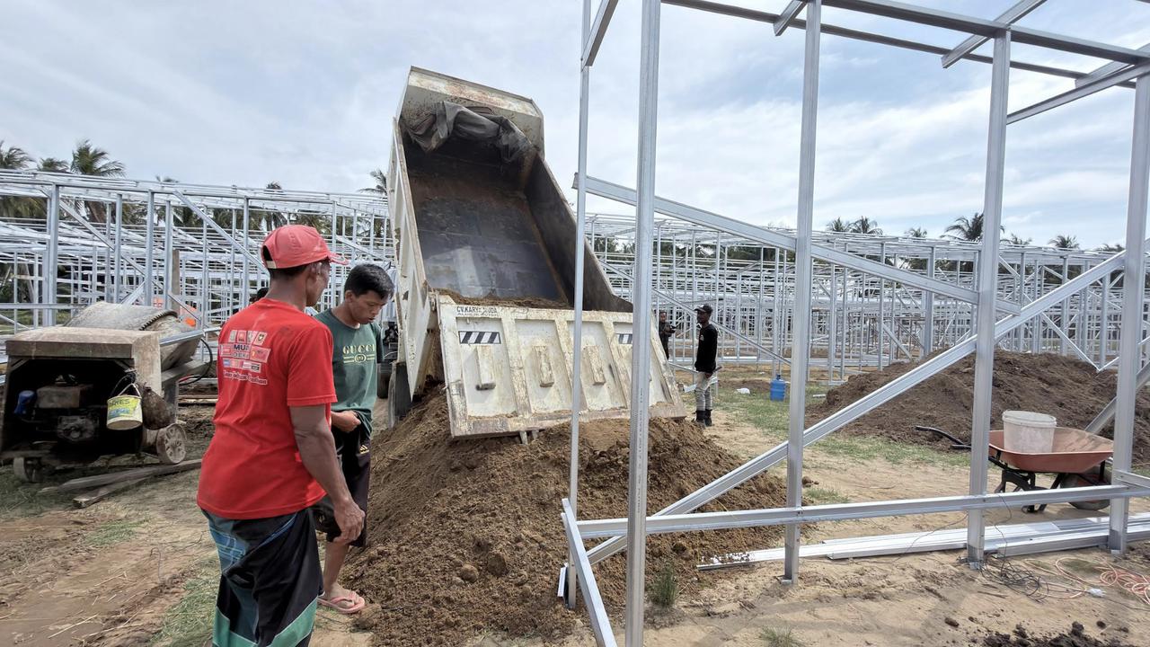 BNPB Akselerasi Pembangunan Huntara di Lima Kecamatan Aceh Utara