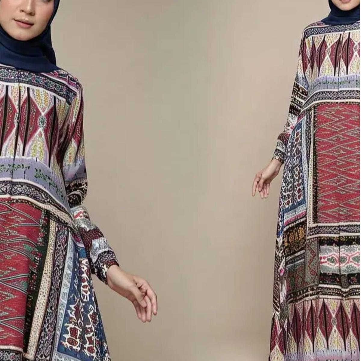 Ilustrasi Gamis Melayu