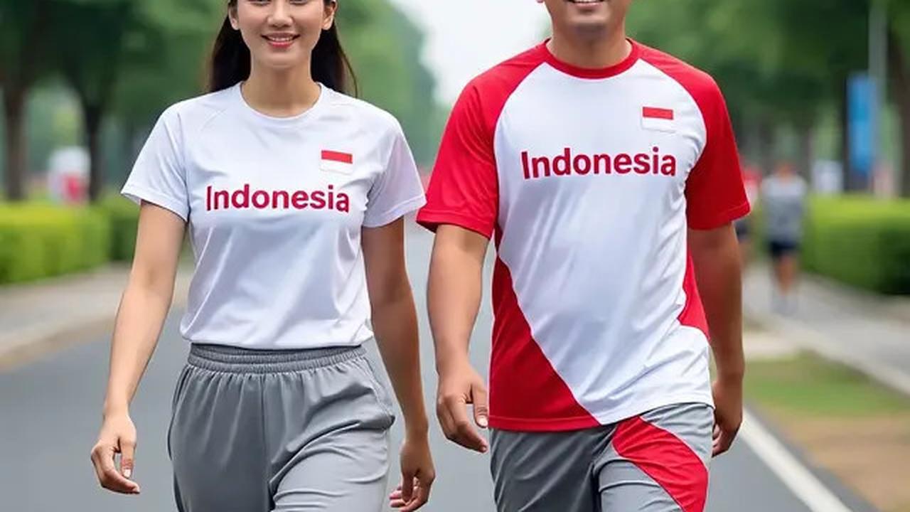 13 Ide Outfit Jalan Sehat HUT RI yang Penuh Semangat Nasionalisme, Tampil Gaya