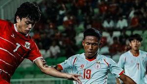 Duel timnas Indonesia vs Myanmar pada laga Grup A Piala AFF U-19 2026 di Stadion Utama Sumatera Utara, Senin (1/6/2026). (X Timnas Indonesia)