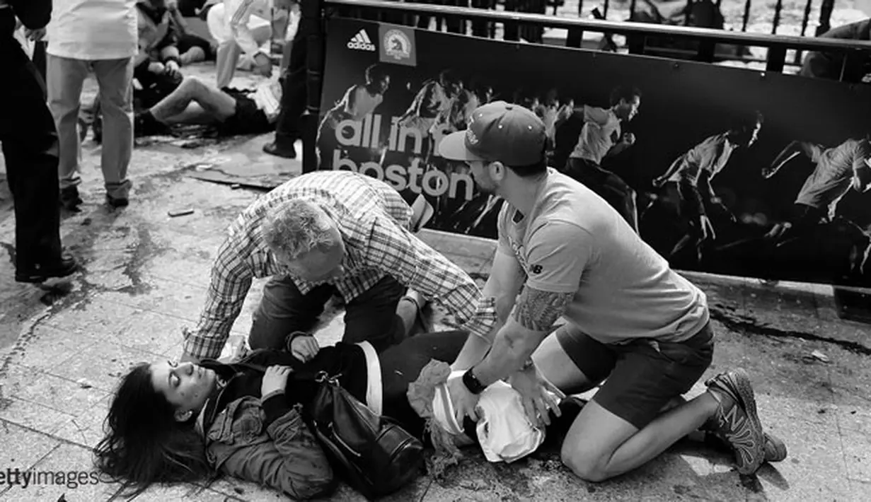Korban BomBoston Maraton berjatuhan.