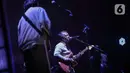 Dalam penampilannya, Efek Rumah Kaca kembali membawakan album terakhir mereka, Rimpang. (Liputan6.com/Angga Yuniar)