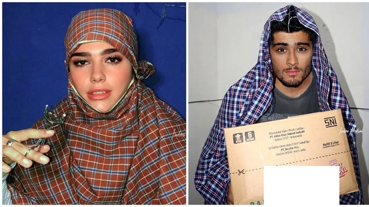 6 Editan Foto Seleb Dunia Pakai Sarung Ini Bikin Tepuk Jidat, Kocak