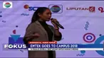 Mahasiswa dan pelajar dari Surabaya maupun dari luar Kota Surabaya antusias mengikuti lomba presenter news yang digelar EGTC 2018.