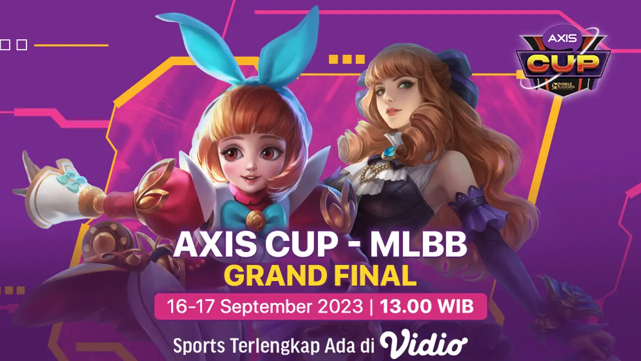 Link Live Streaming AXIS Cup 2023 MLBB Grand Final di Vidio, 16-17 September 2023