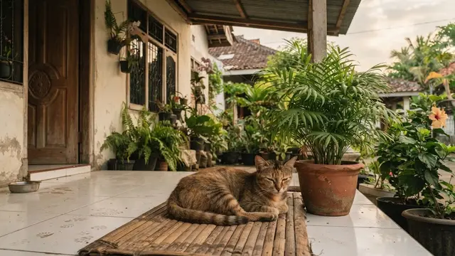 Tanaman hias yang aman untuk kucing dan bikin anabul betah di rumah jenis palem parlor