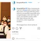 Pelaksana Tugas (Plt) Kepala BKN Bima Haria Wibisana melakukan tinjauan ke tilok SKD Kementerian Perencanaan Pembangunan Nasional atau Bappenas, Rabu (6/10/2021) (Foto: Instagram BKN)